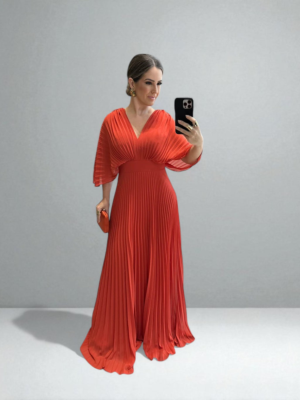 Amara | Pleated Maxi Dress – Light, Elegant Flow