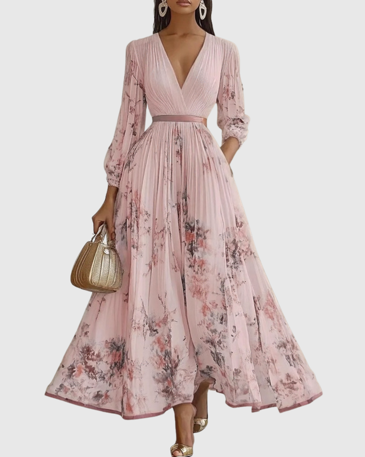 Rowella | Pleated Maxi Dress – Light, Flowing Elegance