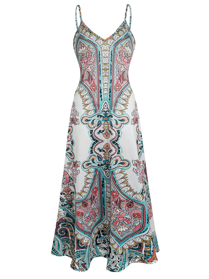 Carly Boho Floral Maxi Dress