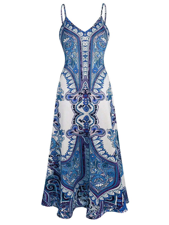 Carly Boho Floral Maxi Dress