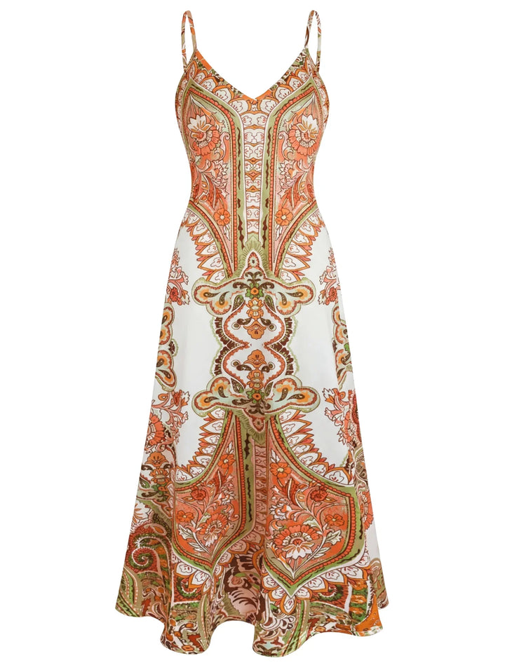 Carly Boho Floral Maxi Dress