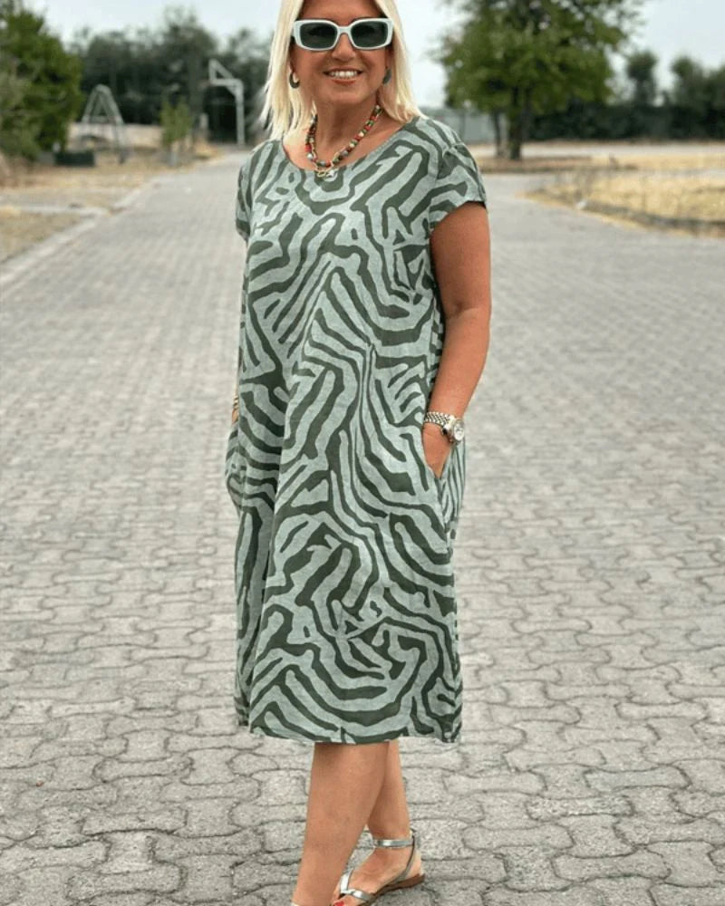 Sophia Round Neck Summer Dress