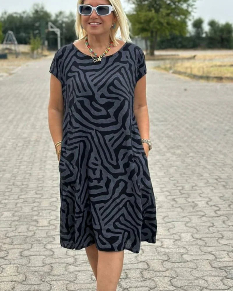Sophia Round Neck Summer Dress