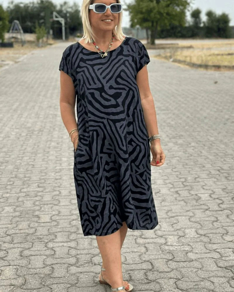 Sophia Round Neck Summer Dress