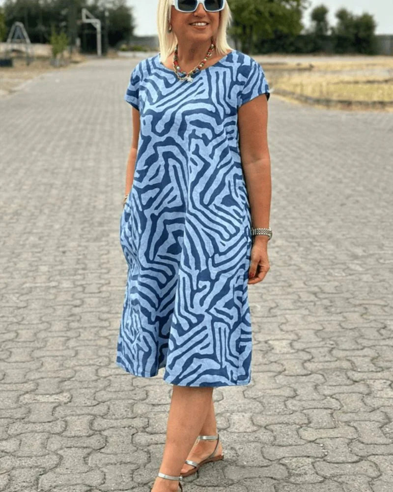 Sophia Round Neck Summer Dress