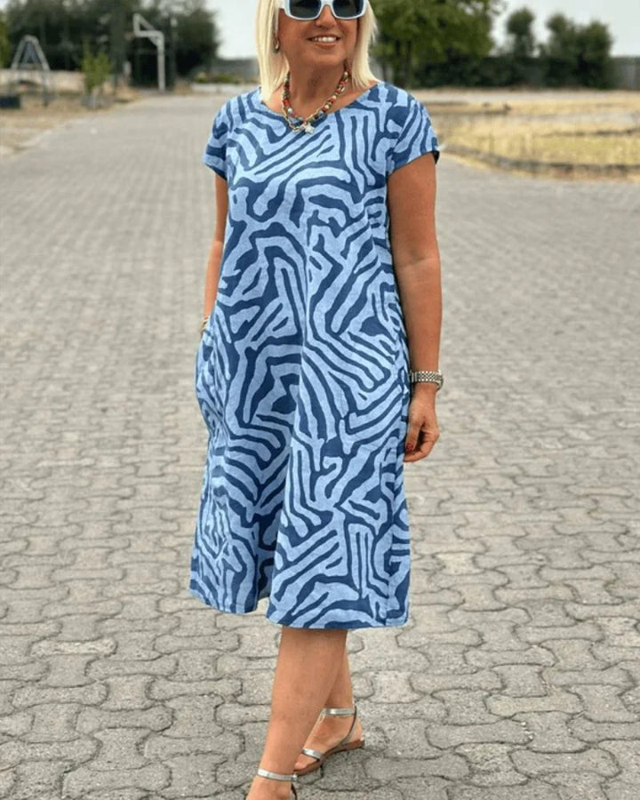 Sophia Round Neck Summer Dress