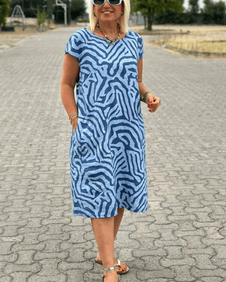 Sophia Round Neck Summer Dress