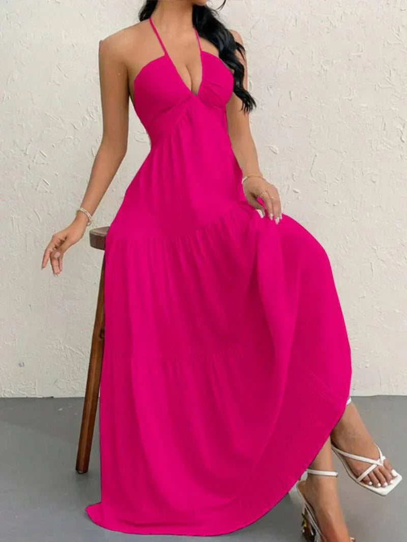 Stella Halter Maxi Dress