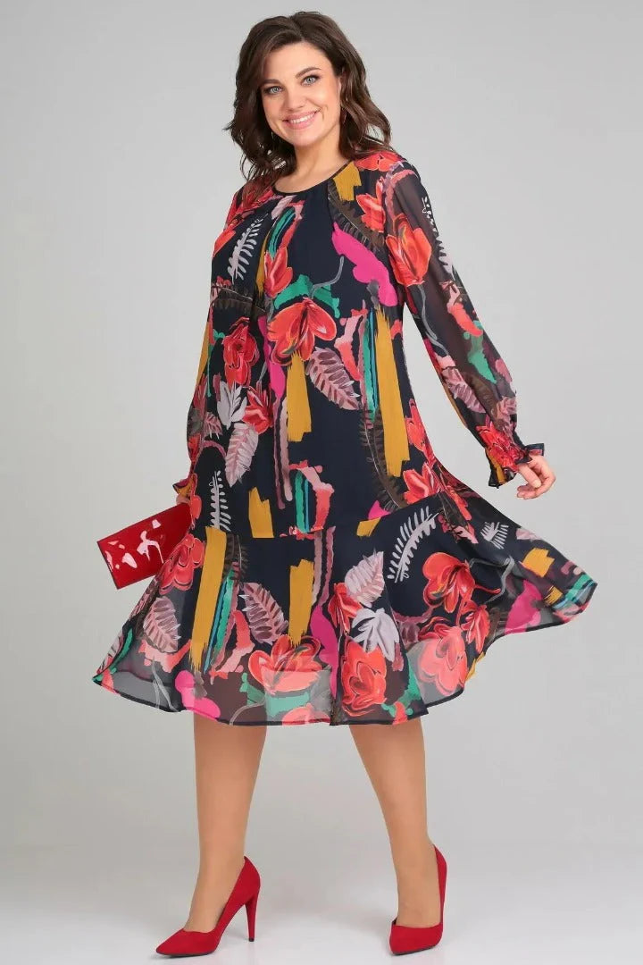 Gaby Elegant Floral Dress