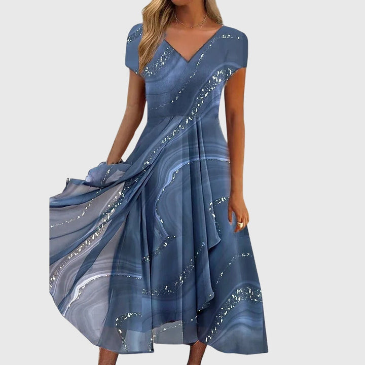Aubrielle | Flowing Midi Dress – Soft, Easy Movement