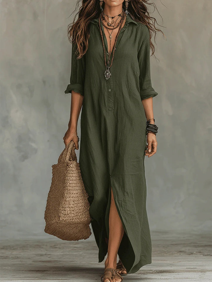 Sienna | Maxi Shirt Dress – Relaxed, Everyday Elegance