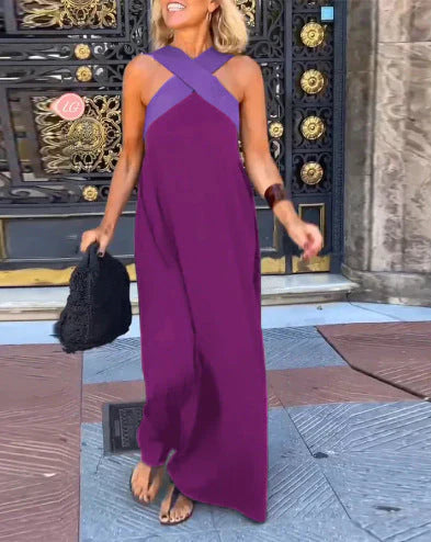 Esther Dress with Crossed Cut