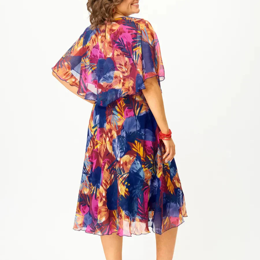 Vivian Comfortable Plus Size Chiffon Dress