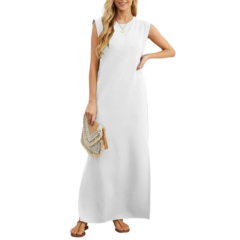 Deri Casual Loose Maxi Long Dress