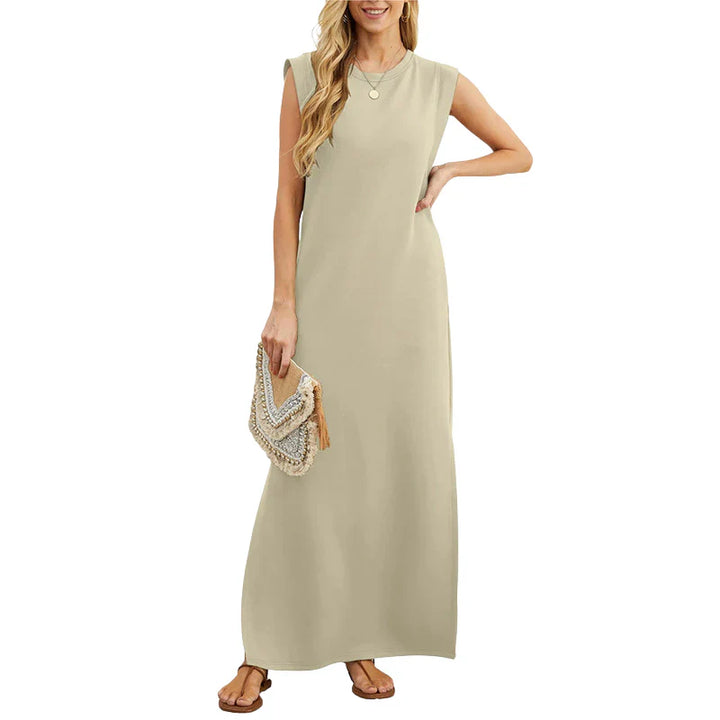 Deri Casual Loose Maxi Long Dress