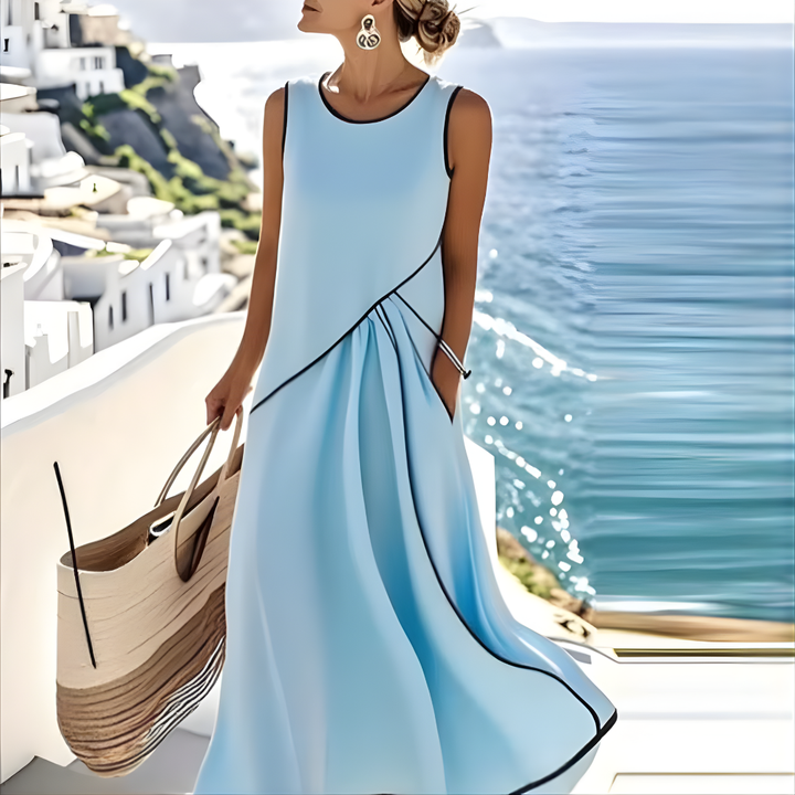 Audrey | Striped Summer Dress – Light, Coastal Ease