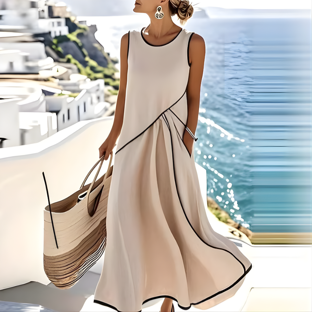 Audrey | Striped Summer Dress – Light, Coastal Ease