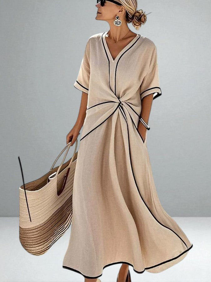 Isla | Striped Maxi Dress – Light, Relaxed &amp; Effortless