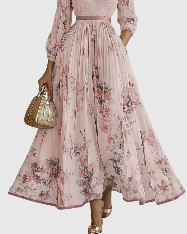 Rowella | Pleated Maxi Dress – Light, Flowing Elegance