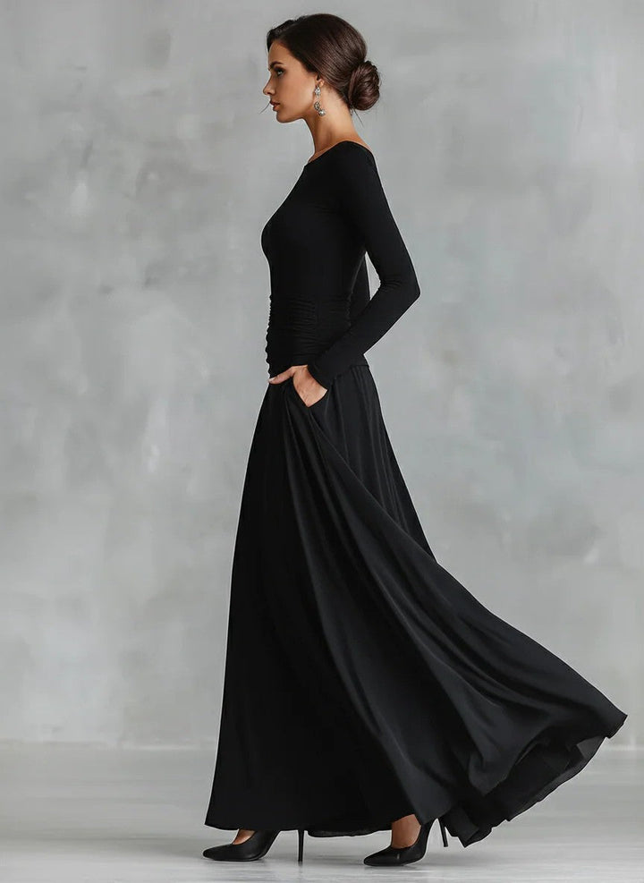 Bethany | Sculpted Flow Maxi Dress