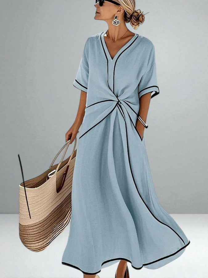 Isla | Striped Maxi Dress – Light, Relaxed &amp; Effortless