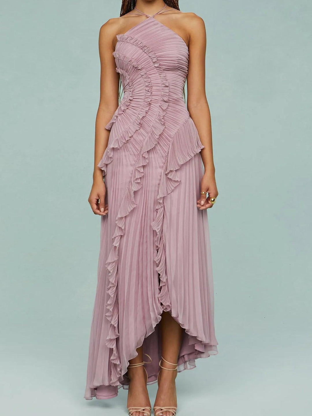 Ruth | Pleated Maxi Dress – Soft, Flowing Comfort