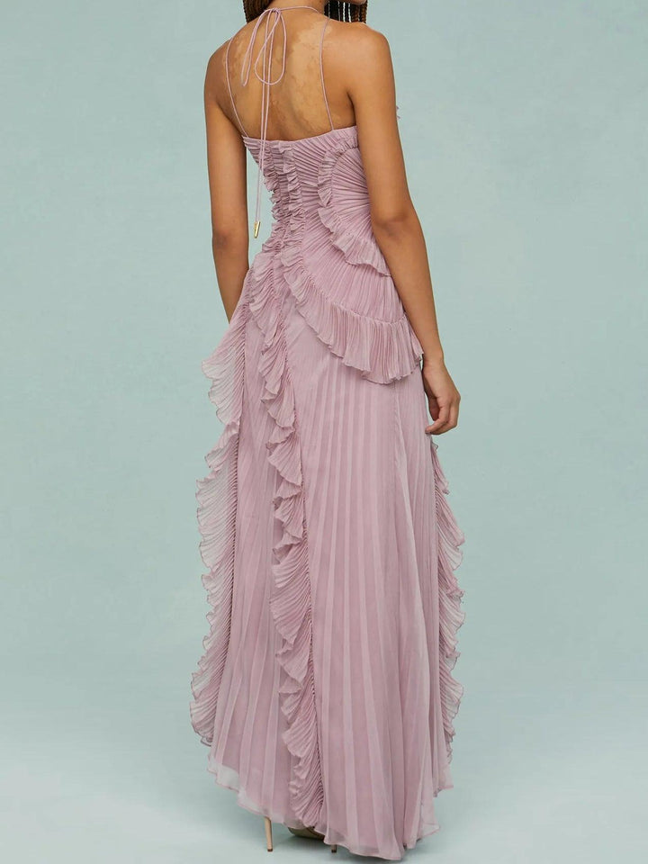Ruth | Pleated Maxi Dress – Soft, Flowing Comfort