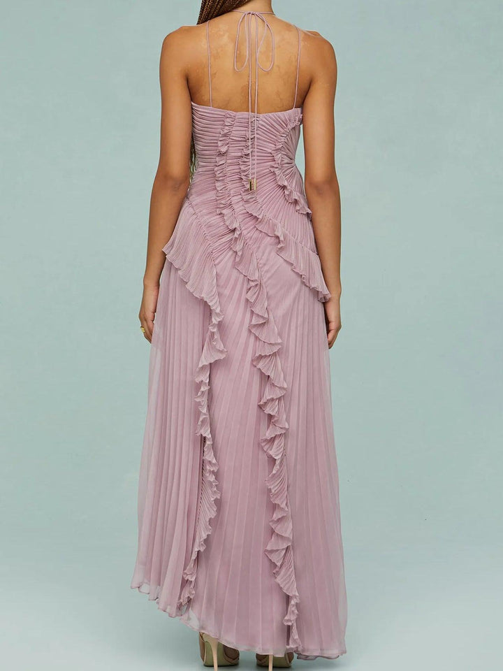 Ruth | Pleated Maxi Dress – Soft, Flowing Comfort