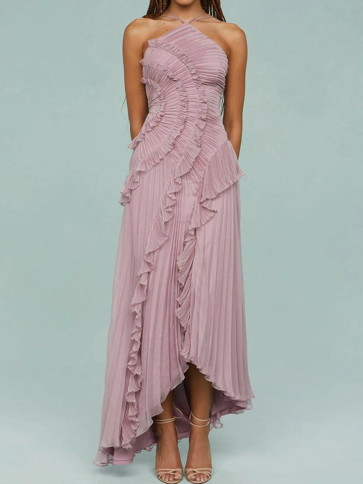 Ruth | Pleated Maxi Dress – Soft, Flowing Comfort