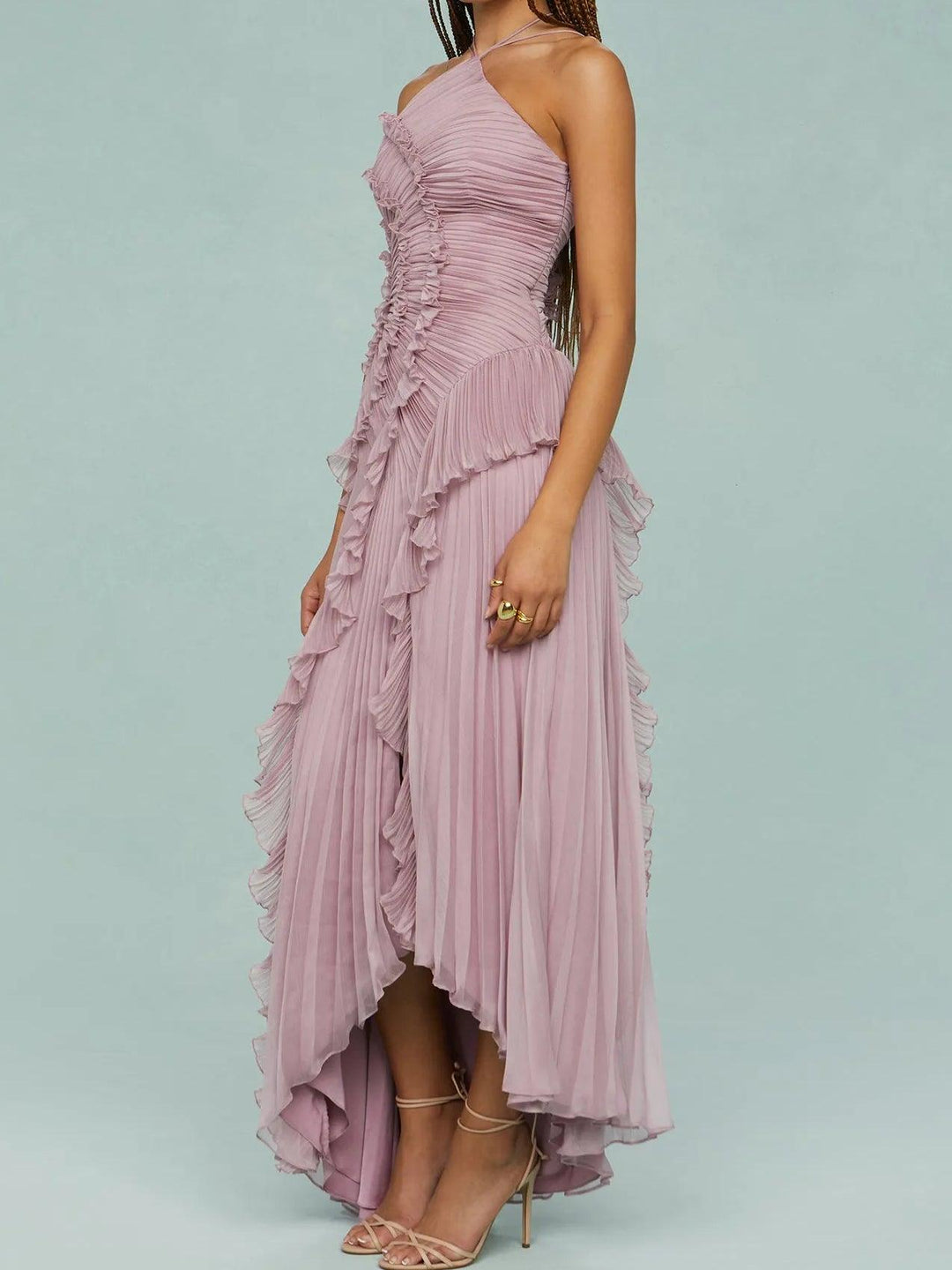 Ruth | Pleated Maxi Dress – Soft, Flowing Comfort