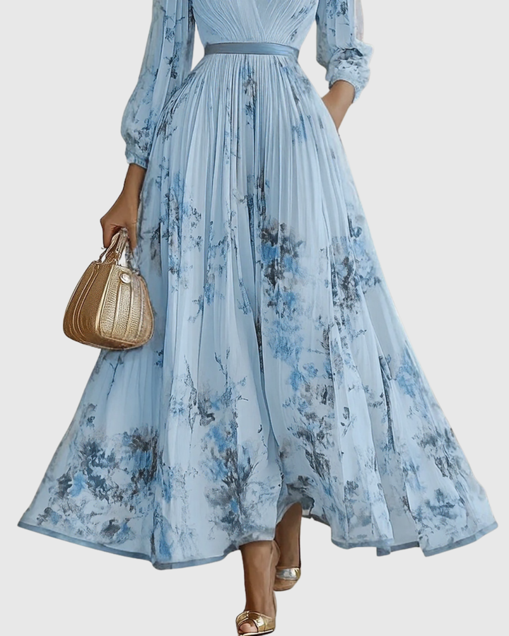 Rowella | Pleated Maxi Dress – Light, Flowing Elegance