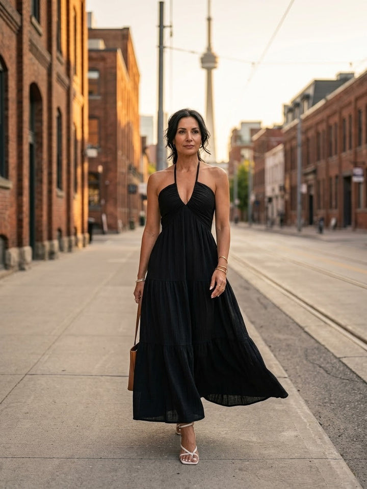 Stella Halter Maxi Dress