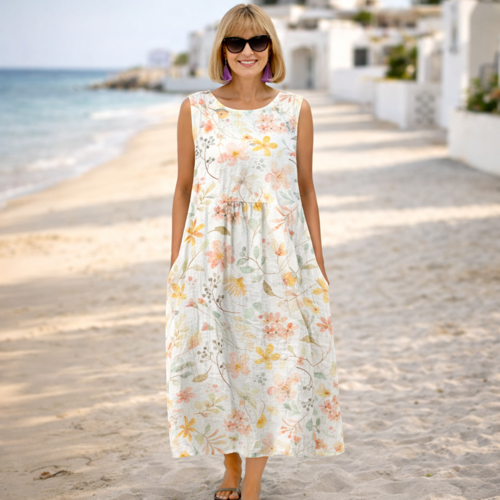 Lena | Midi Dress - Effortless Comfort