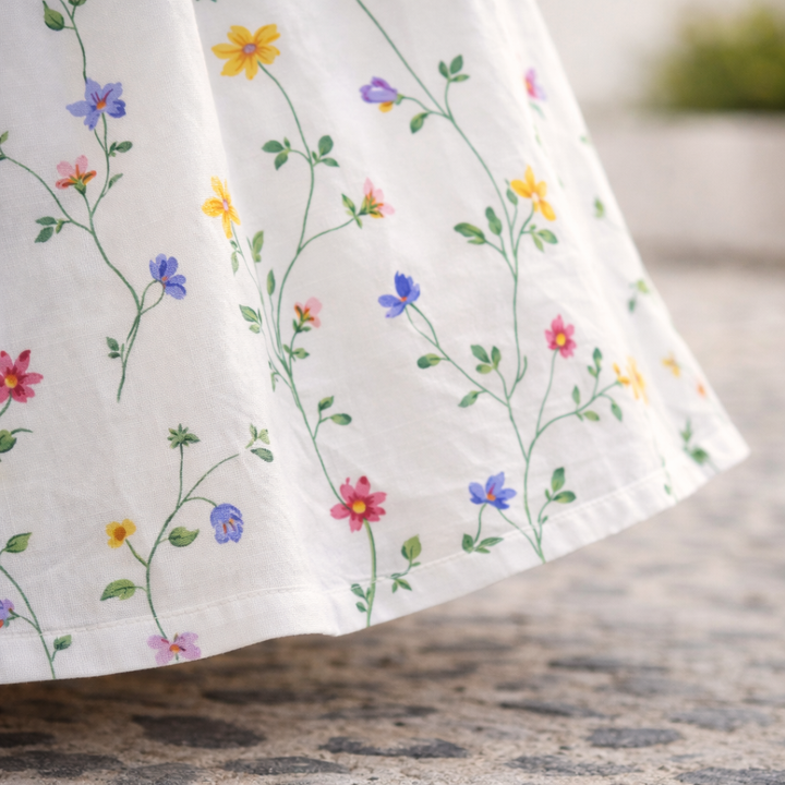 Elara | Floral Midi Dress