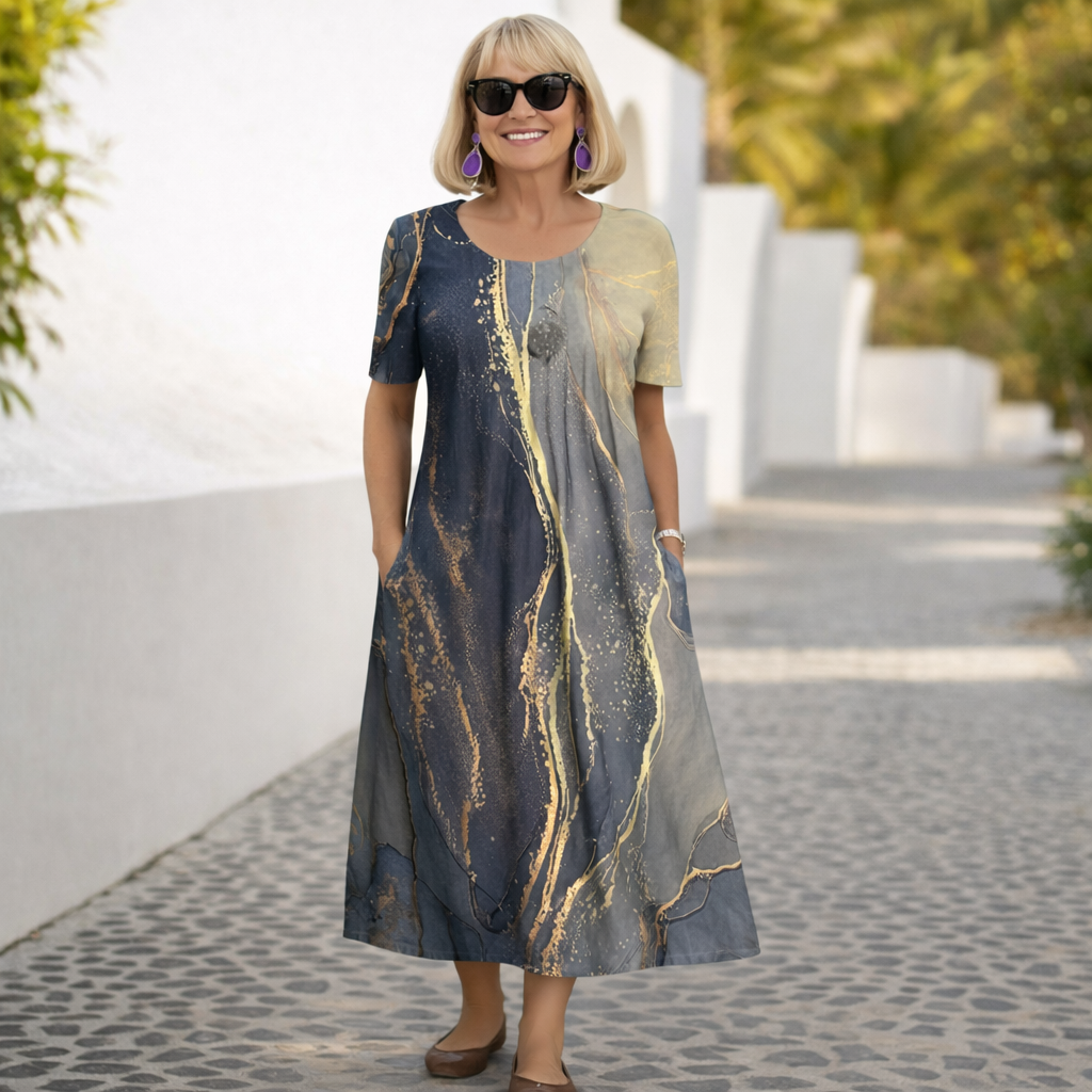 Elara | Floral Midi Dress