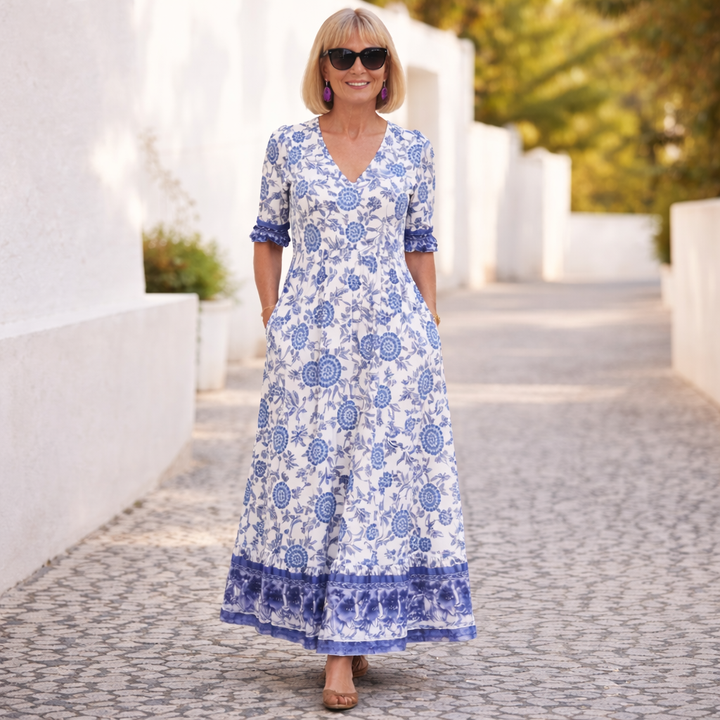 Sienna | Elegant Floral Dress with a Breezy Vibe