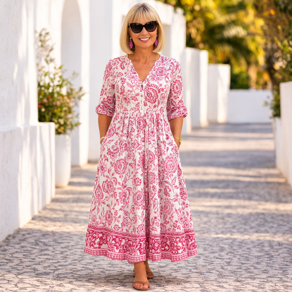 Sienna | Elegant Floral Dress with a Breezy Vibe