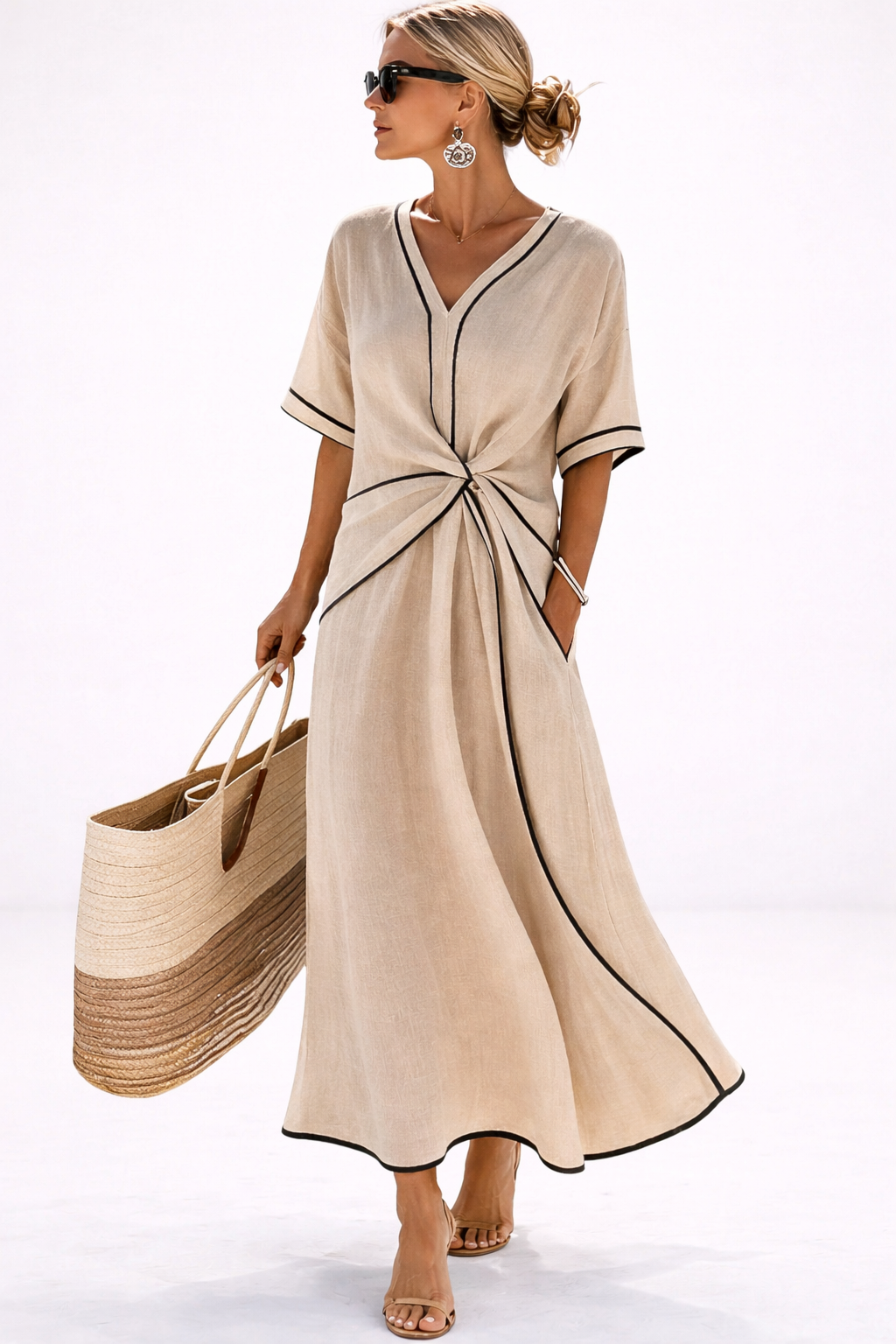 Isla | Striped Maxi Dress – Light, Relaxed &amp; Effortless