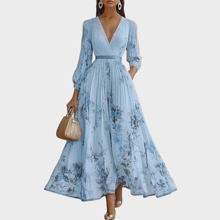 Rowella | Pleated Maxi Dress – Light, Flowing Elegance