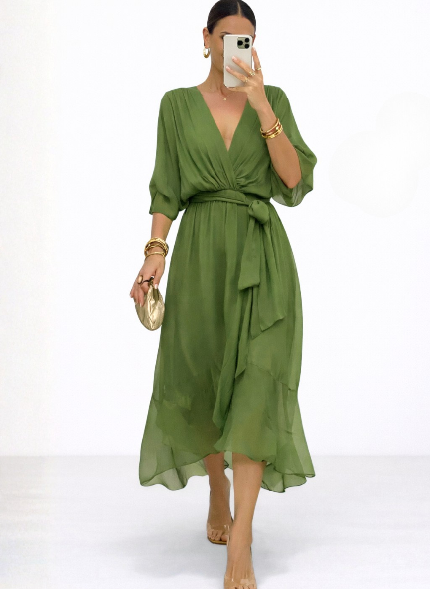 Monica | Chiffon Dress – Soft, Flowing Elegance