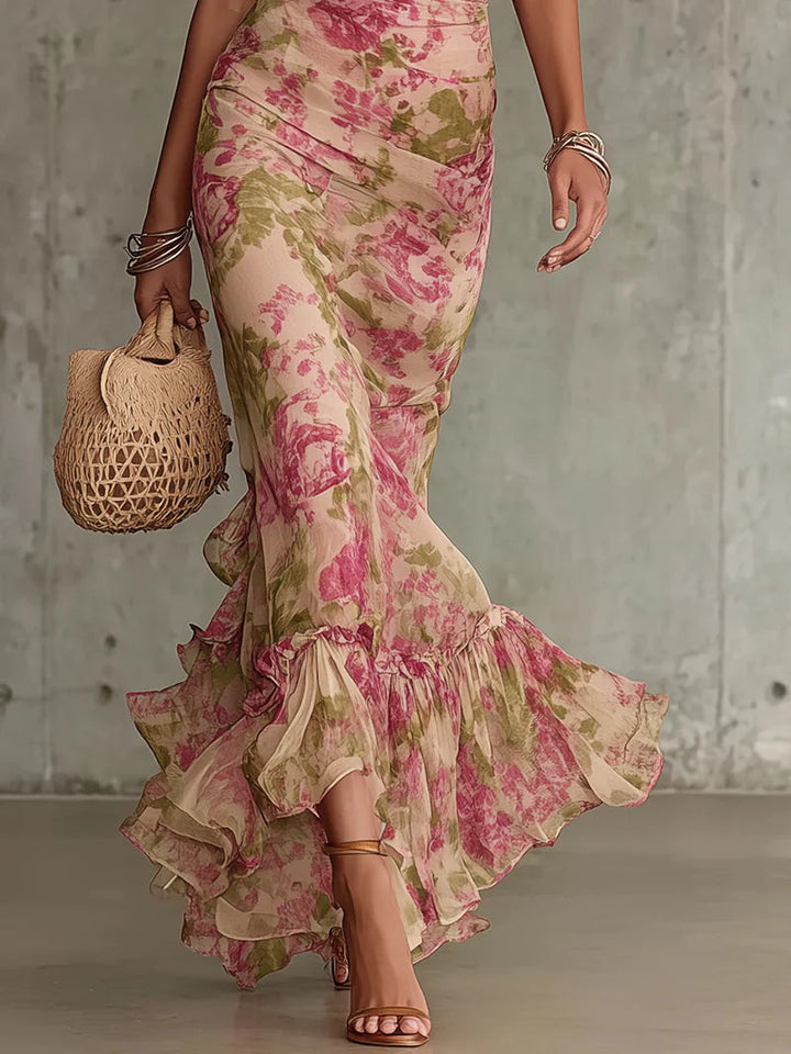Racquella | Vintage Maxi Dress – Timeless, Effortless Elegance