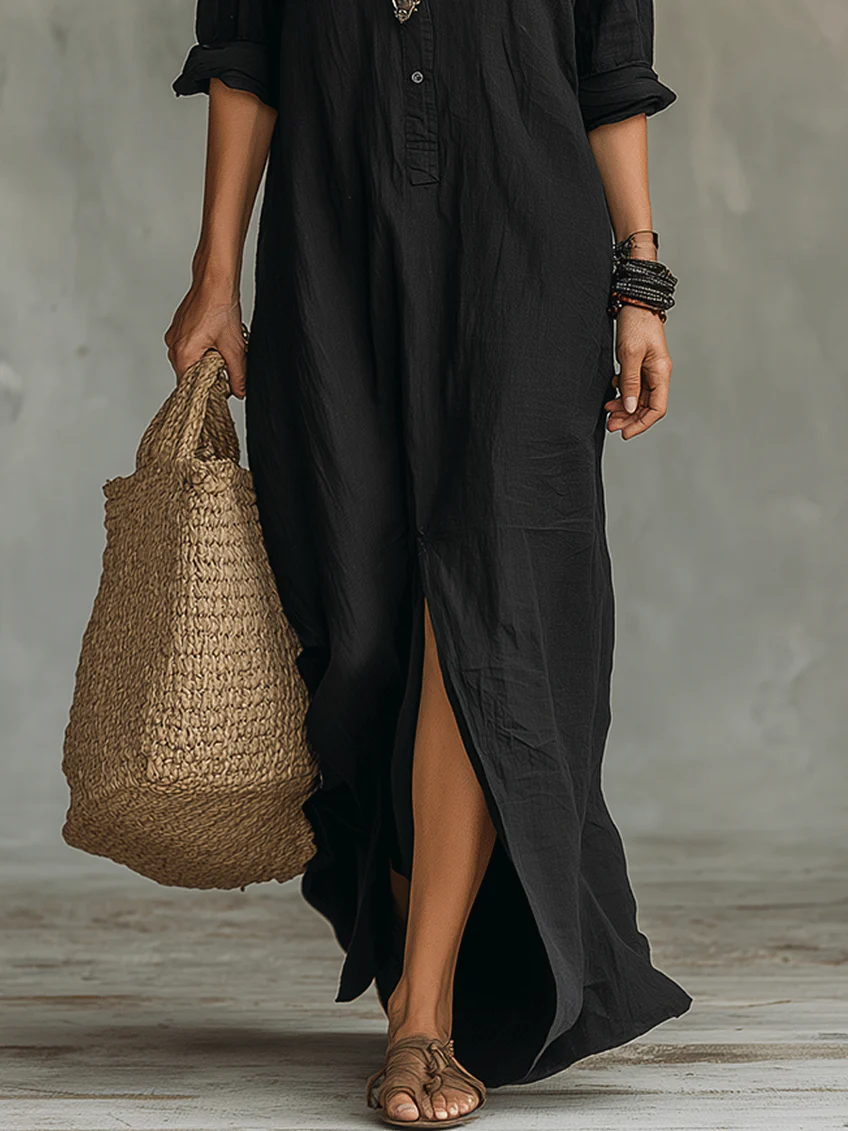 Sienna | Maxi Shirt Dress – Relaxed, Everyday Elegance