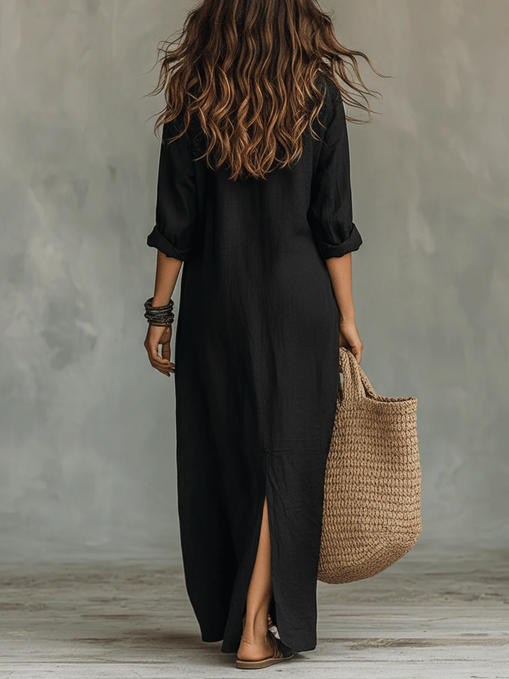 Sienna | Maxi Shirt Dress – Relaxed, Everyday Elegance