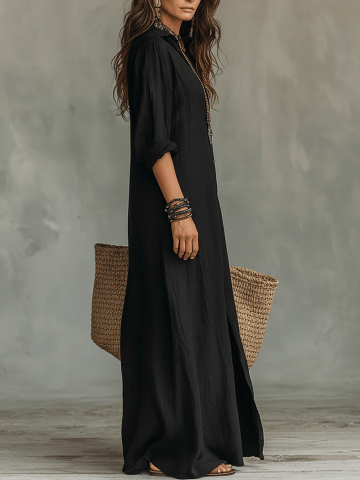 Sienna | Maxi Shirt Dress – Relaxed, Everyday Elegance