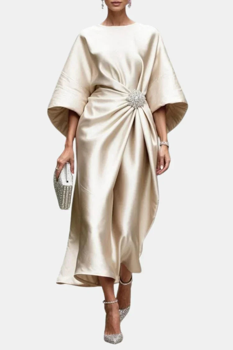 Isadora | Satin Maxi Dress – Smooth, Elegant Flow