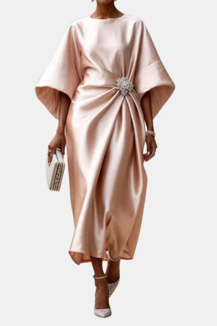 Isadora | Satin Maxi Dress – Smooth, Elegant Flow