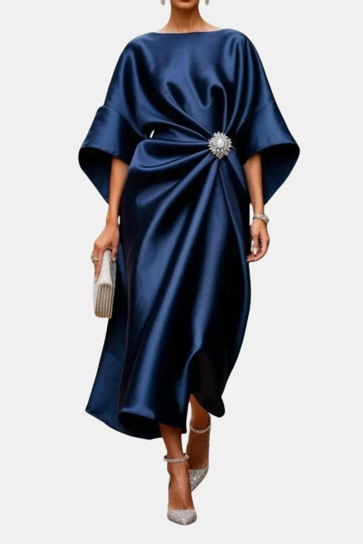 Isadora | Satin Maxi Dress – Smooth, Elegant Flow