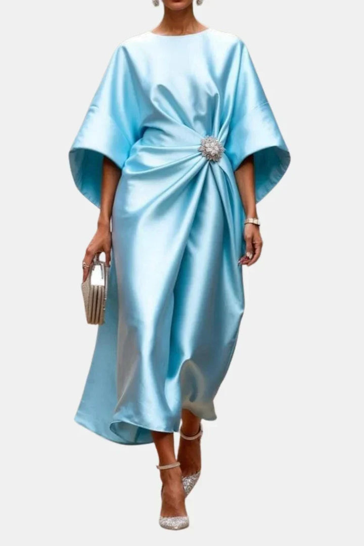 Isadora | Satin Maxi Dress – Smooth, Elegant Flow