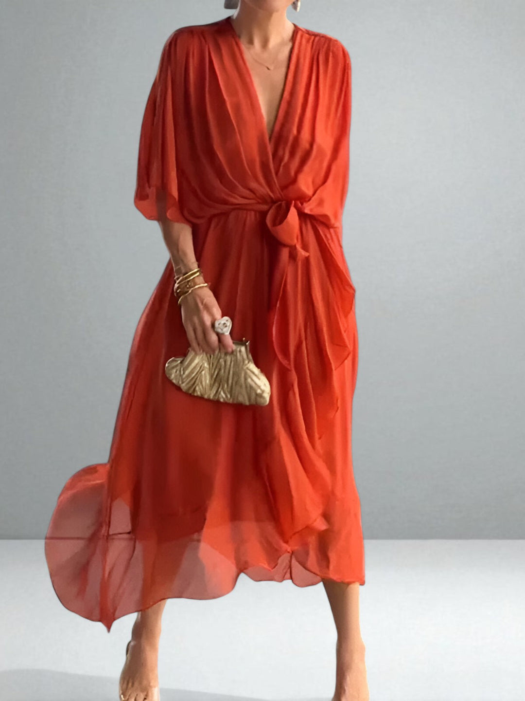 Monica | Chiffon Dress – Soft, Flowing Elegance