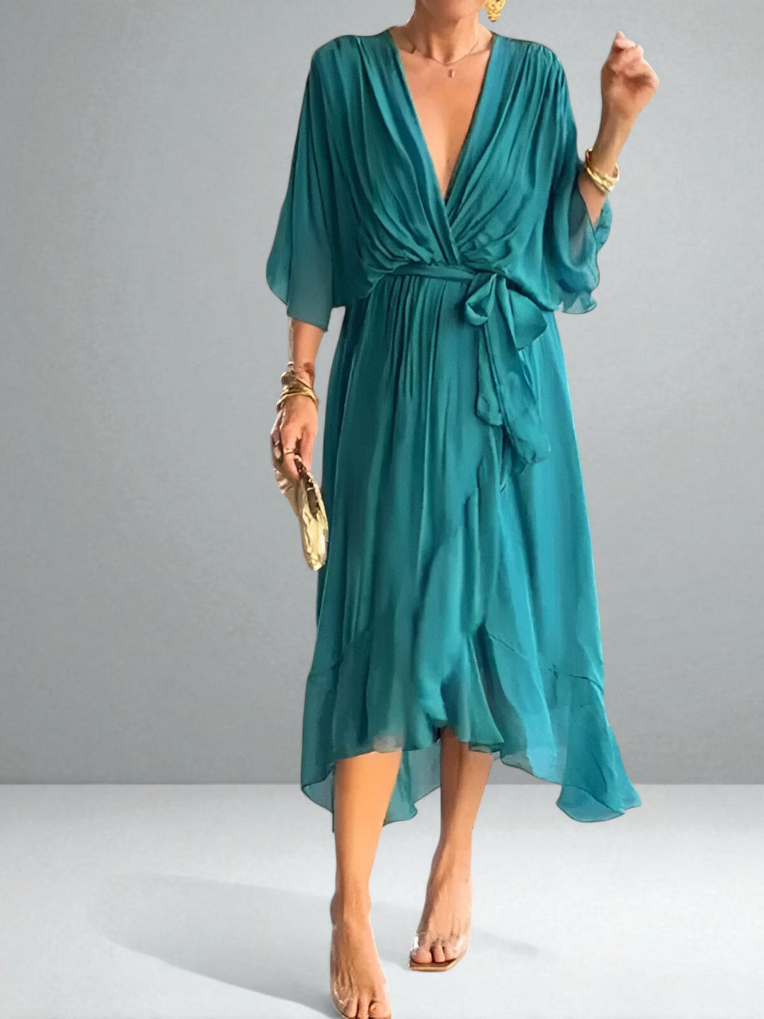 Monica | Chiffon Dress – Soft, Flowing Elegance